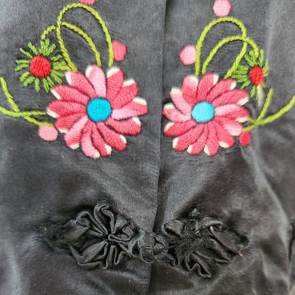 Vintage Embroidered Silk Satin Vest - Picture 7 of 15